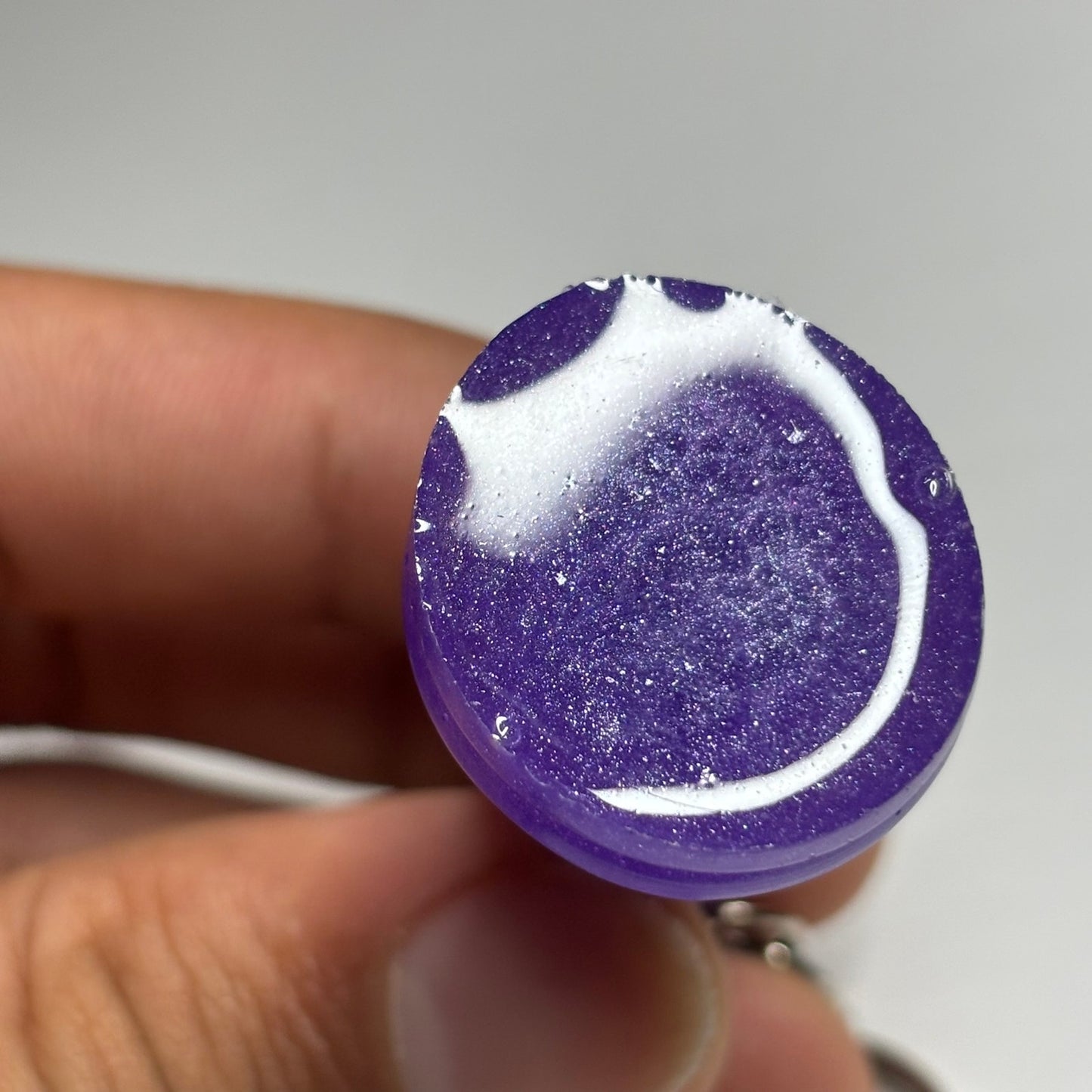 Purple Bishop - Handmade Resin Keychain