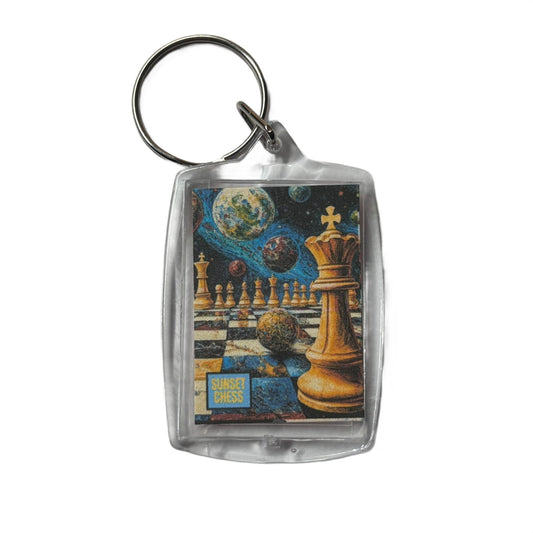 Space Planets - Chess  Photo Keychain