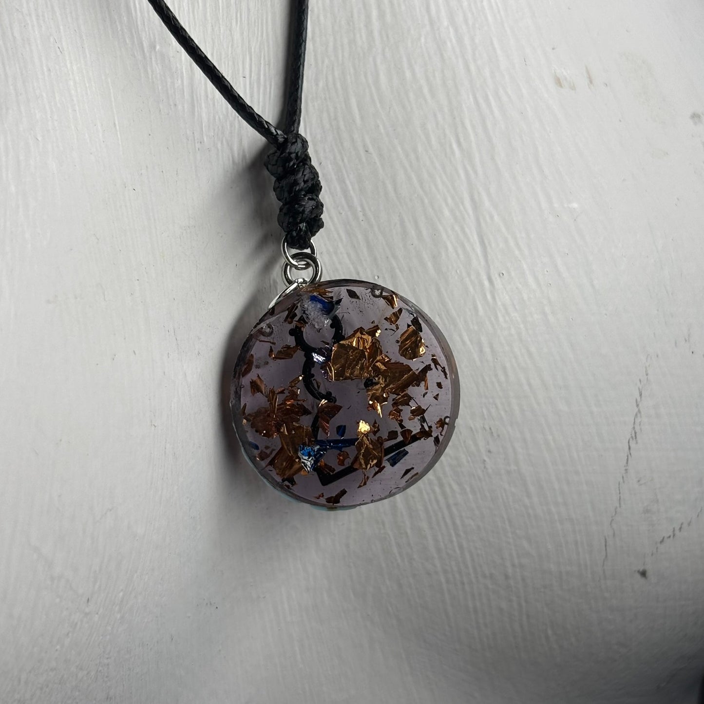 Violet Purple Pawn - Handmade Resin Chess Necklace