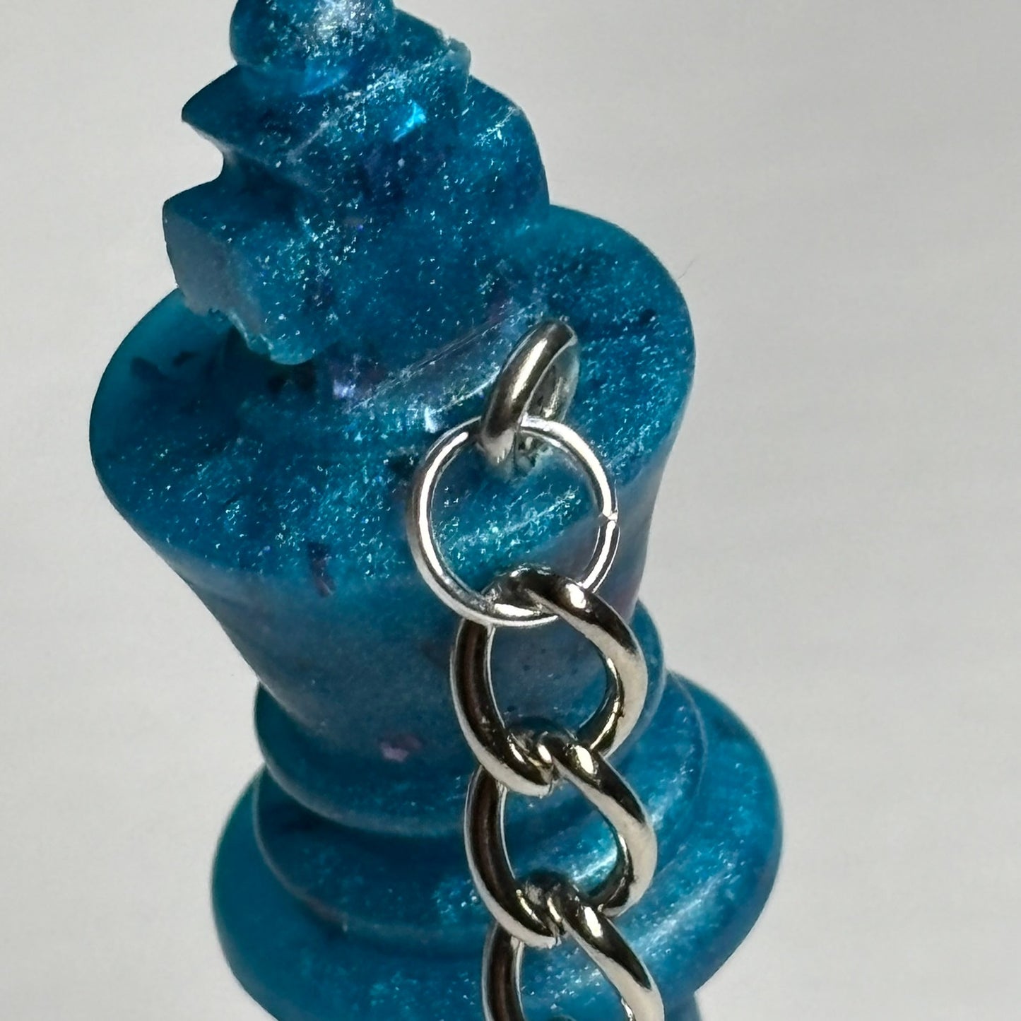 Royal Blue King - Handmade Resin Keychain