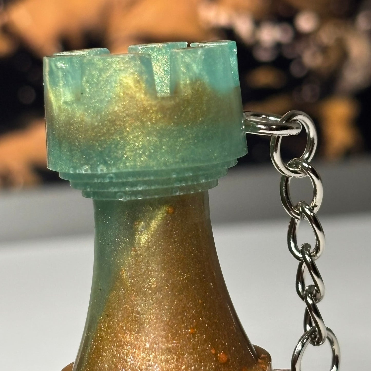 Classic Mixed Rook - Handmade Resin Keychain - Large Edition