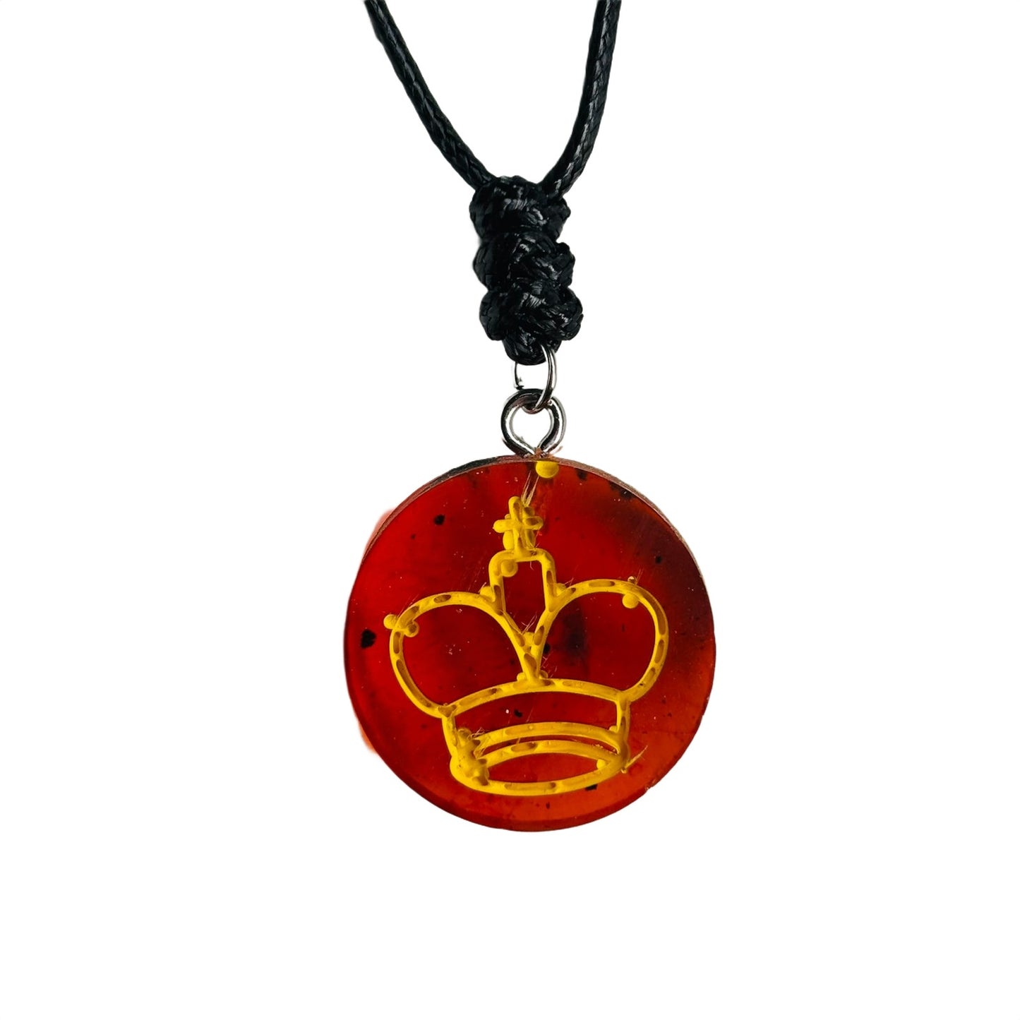 Supreme Red King - Handmade Resin Chess Necklace