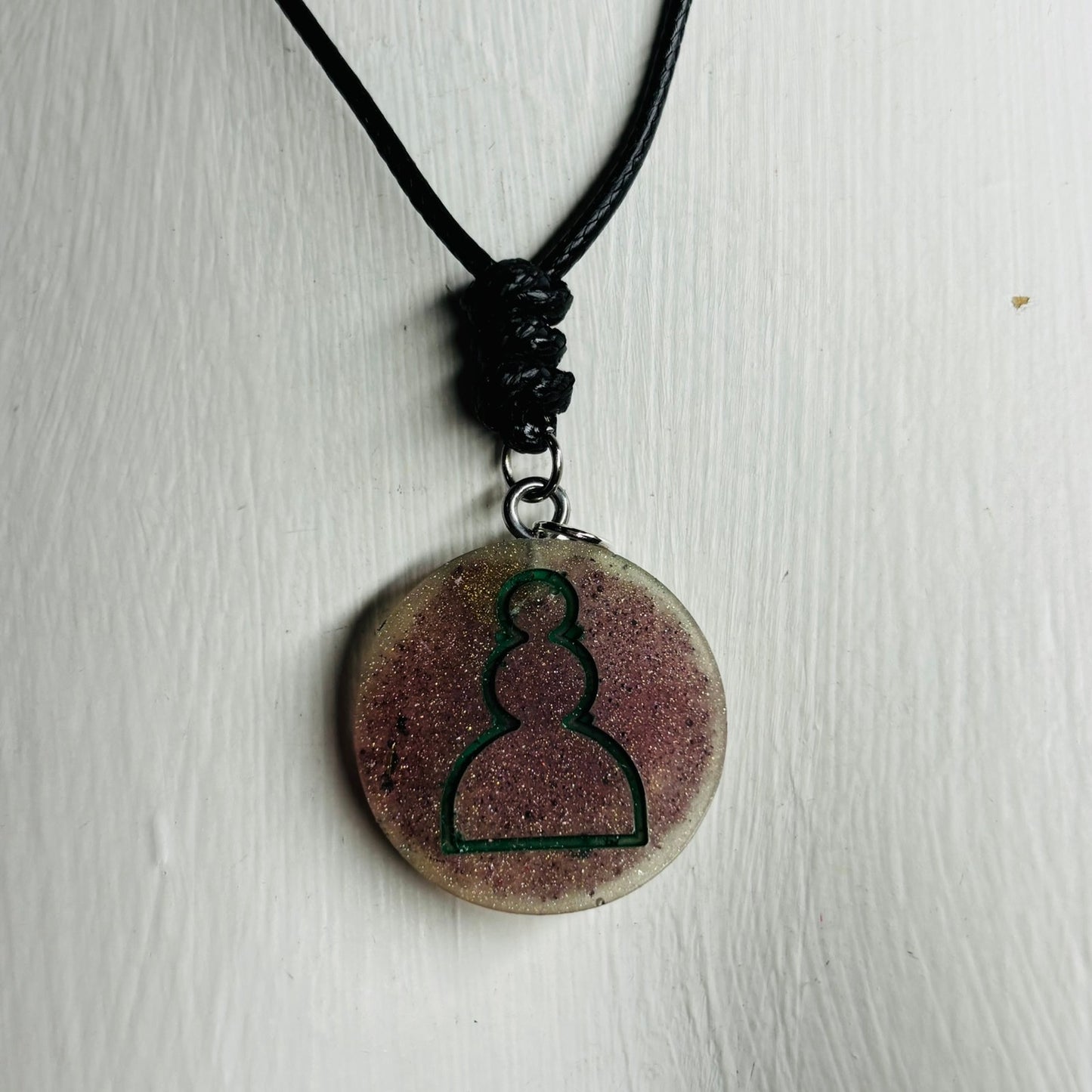 Simple Pawn - Handmade Resin Chess Necklace