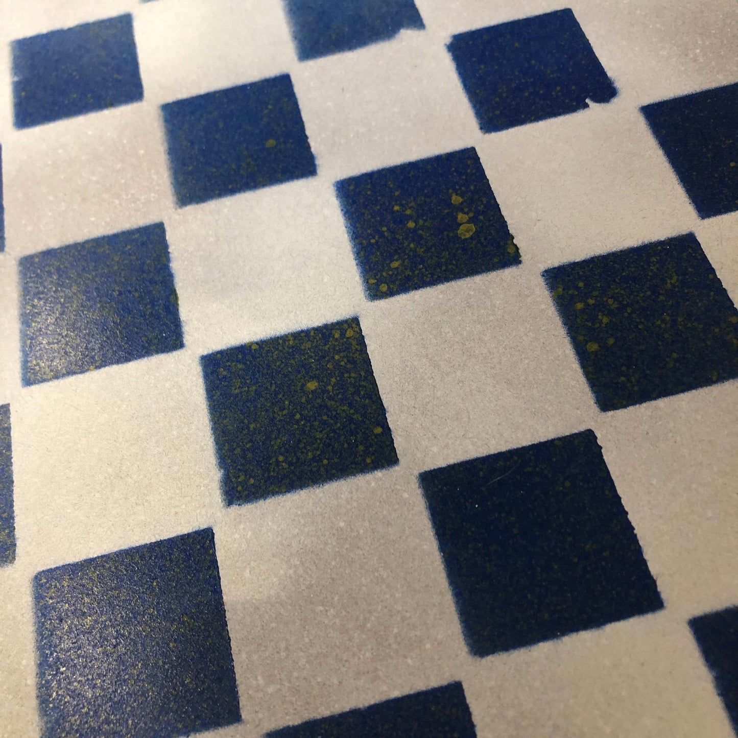 Chrome Blue - Painted Chess Set