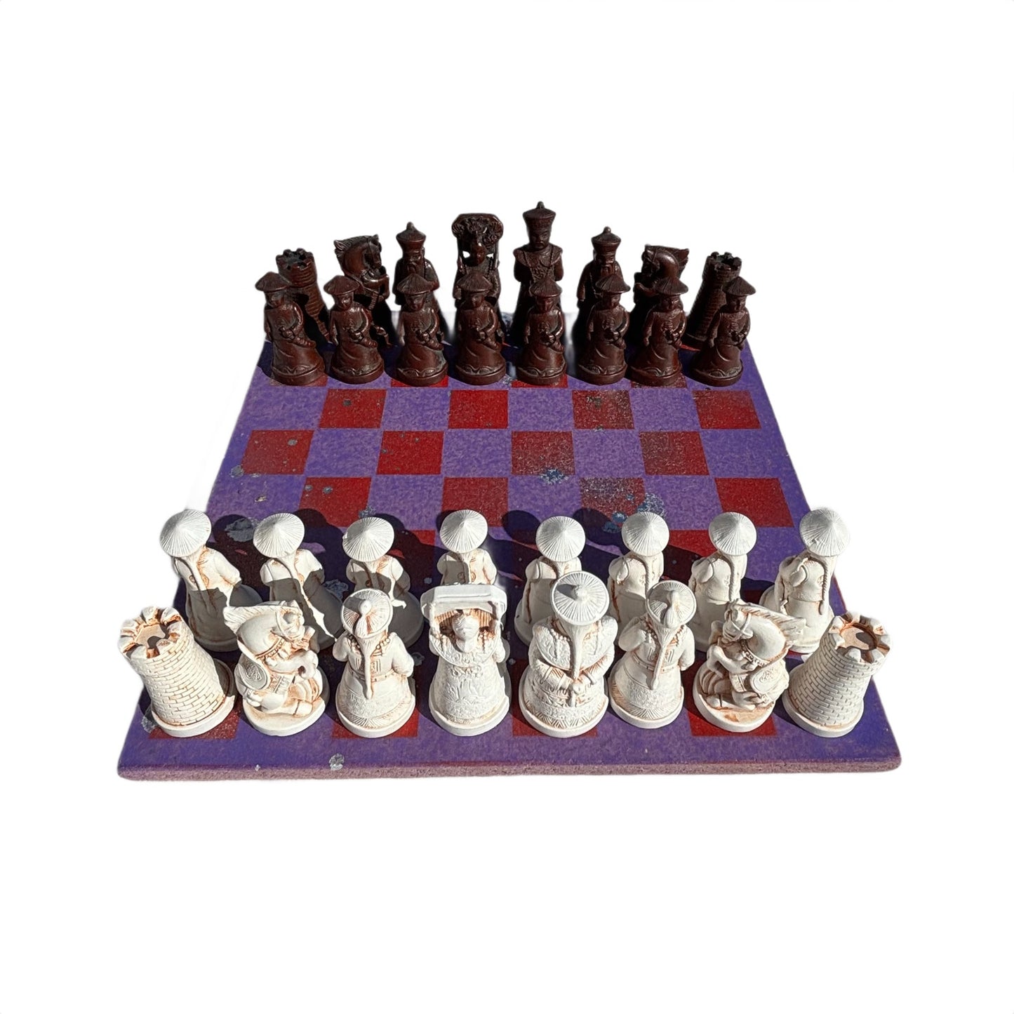 Purple Red Chrome Drip - Chinese Edition Chess Set