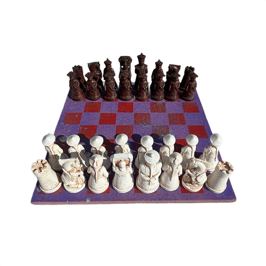 Purple Red Chrome Drip - Chinese Edition Chess Set