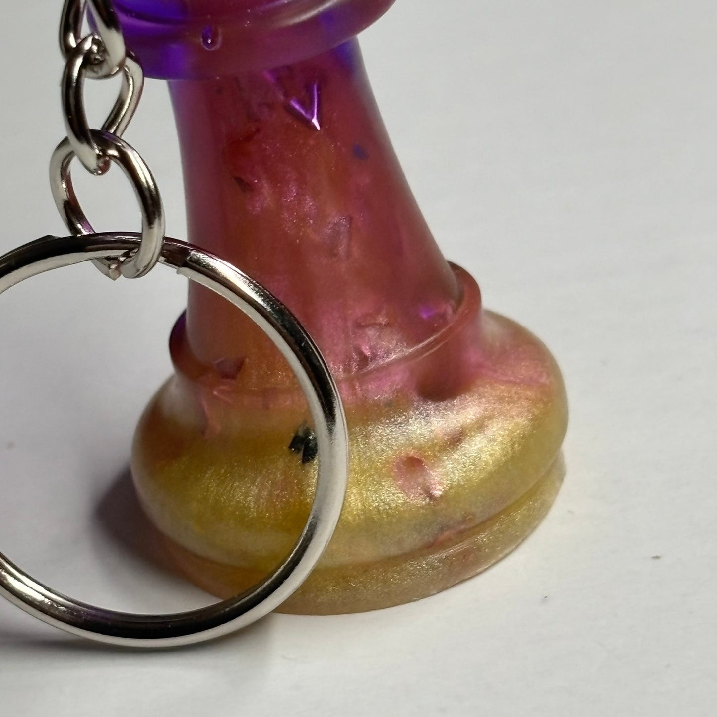 Vivid Purple King - Handmade Resin Keychain