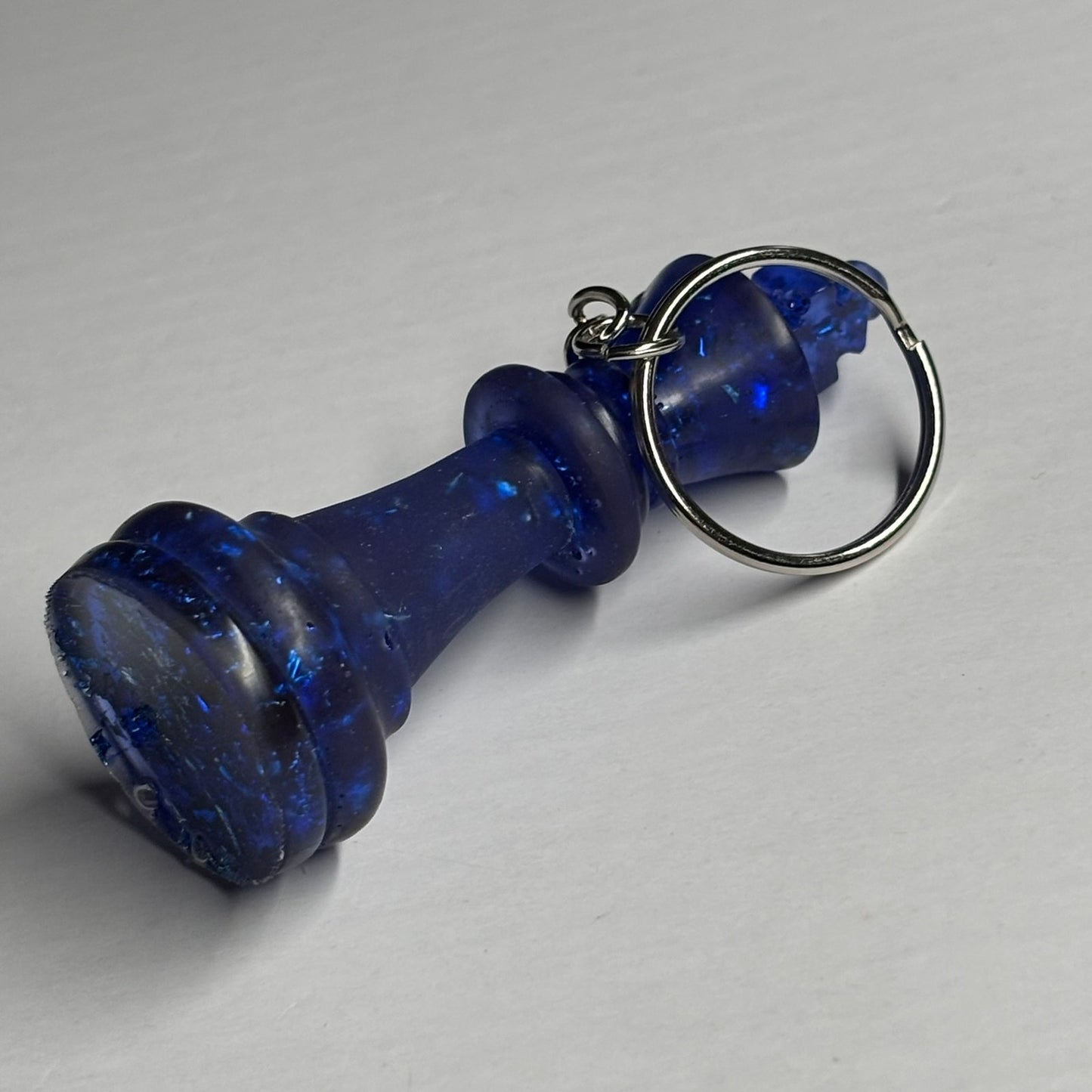 Navy Blue King - Handmade Resin Keychain