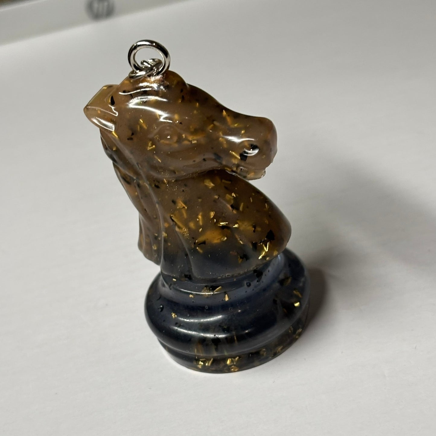 Stealth Royal Knight -  Handmade Resin Keychain - Large Edition