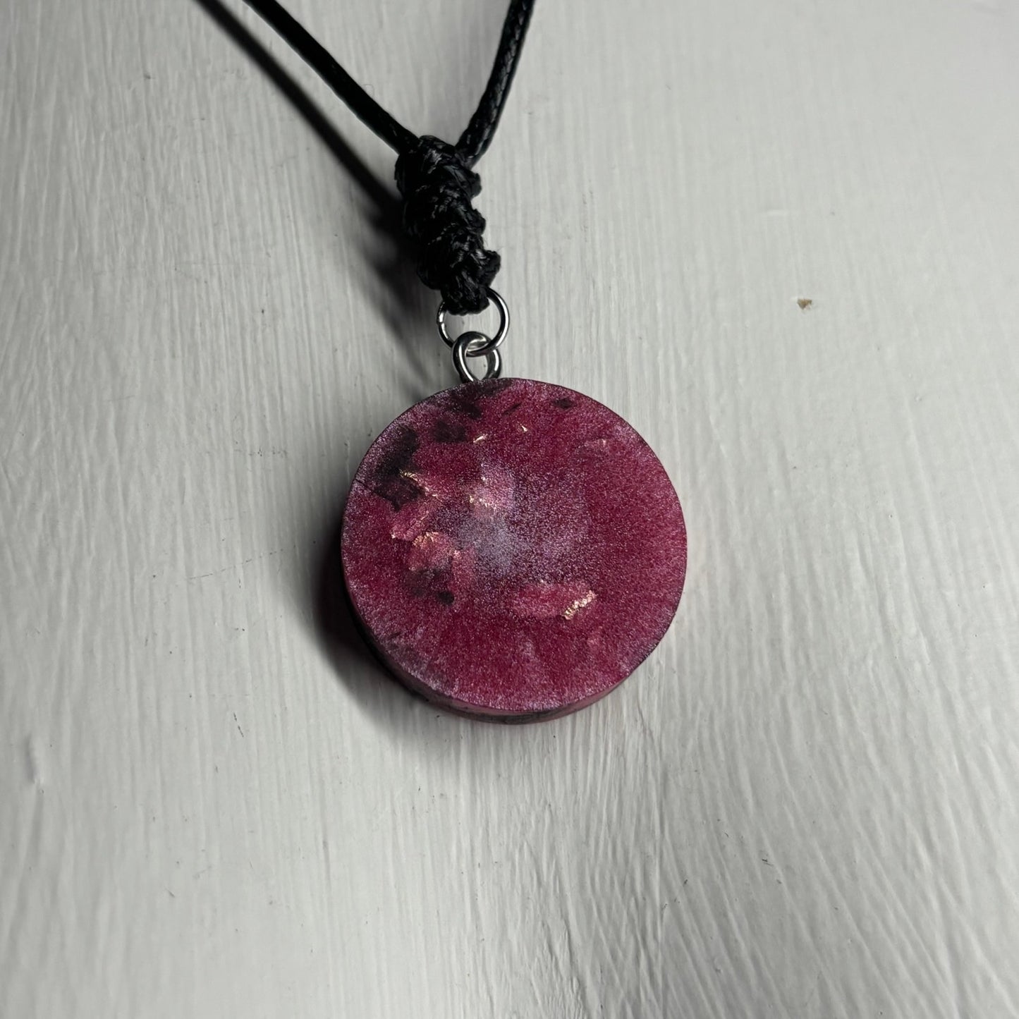 Violet Purple Bishop - Handmade Resin Chess Necklace