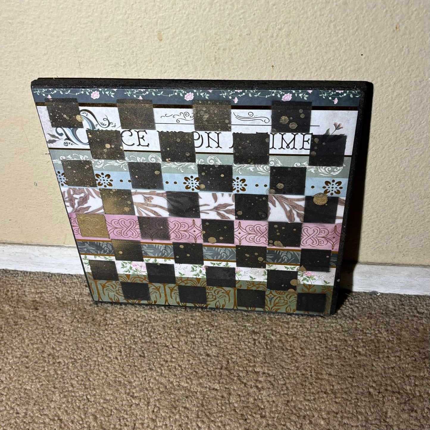 Splendid Collage - Scrapbook Chess Board