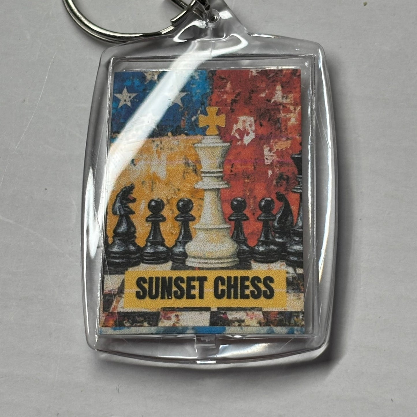 King Center - Chess  Photo Keychain