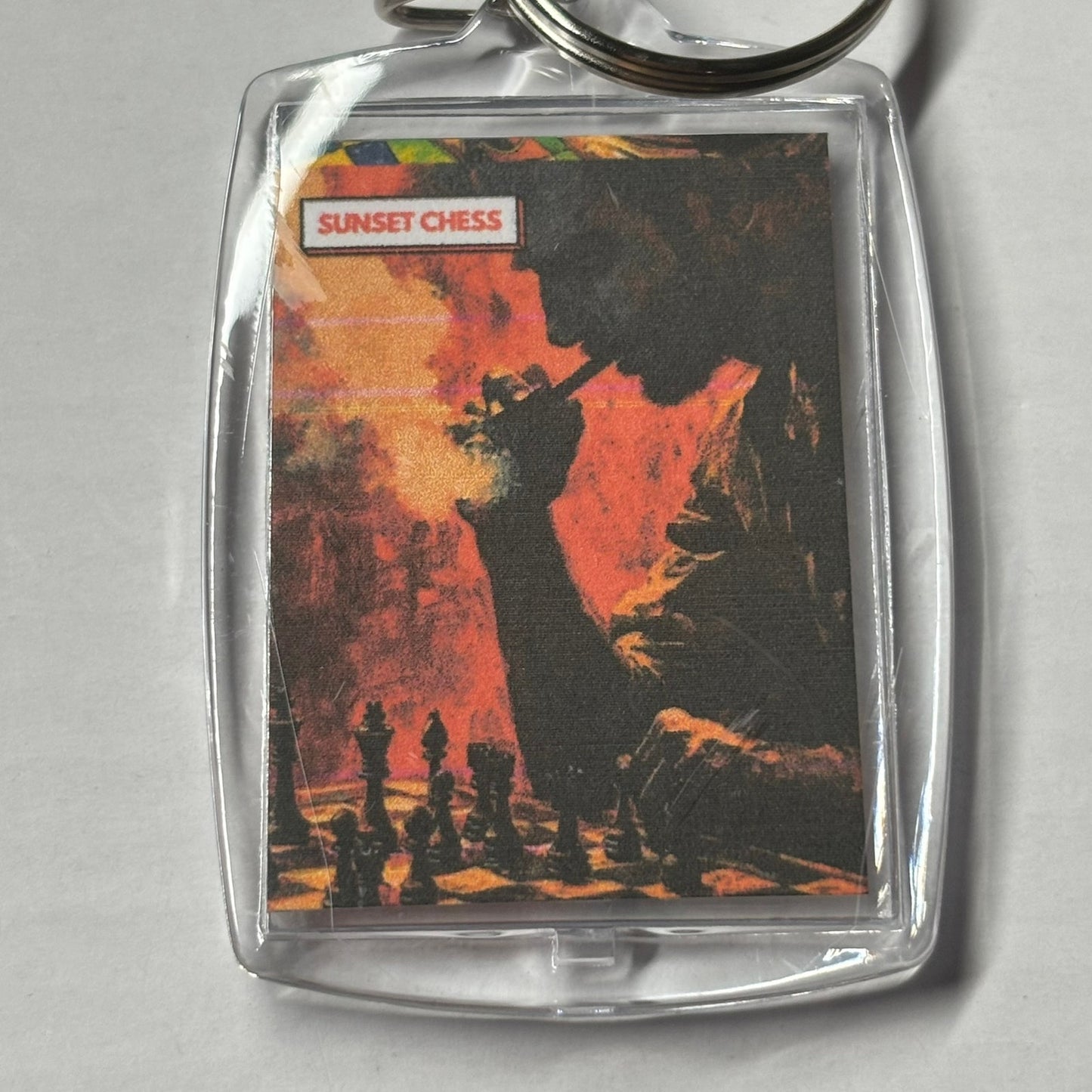Stressed - Chess  Photo Keychain