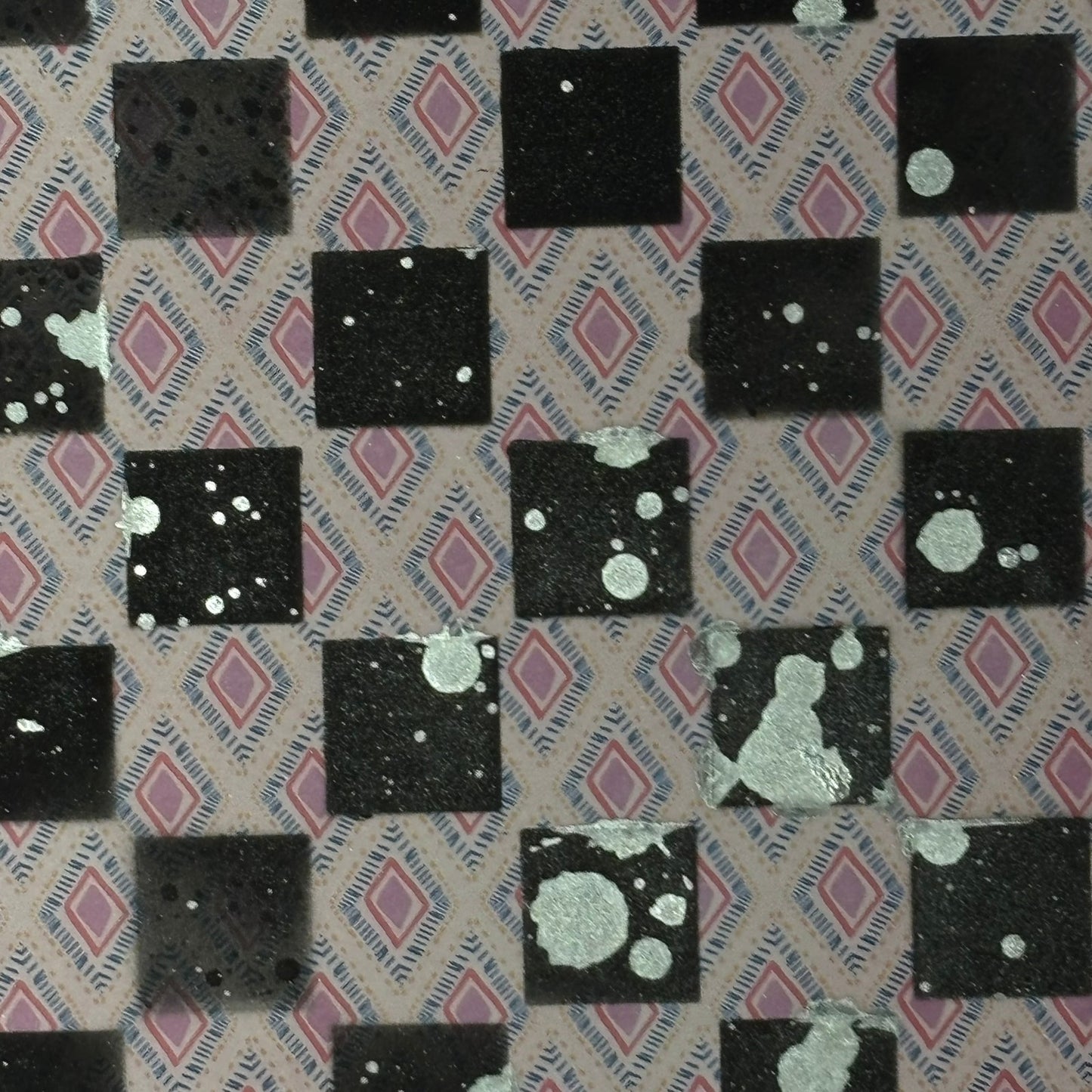 Chrome Mist Pink - Scrapbook Chess Board