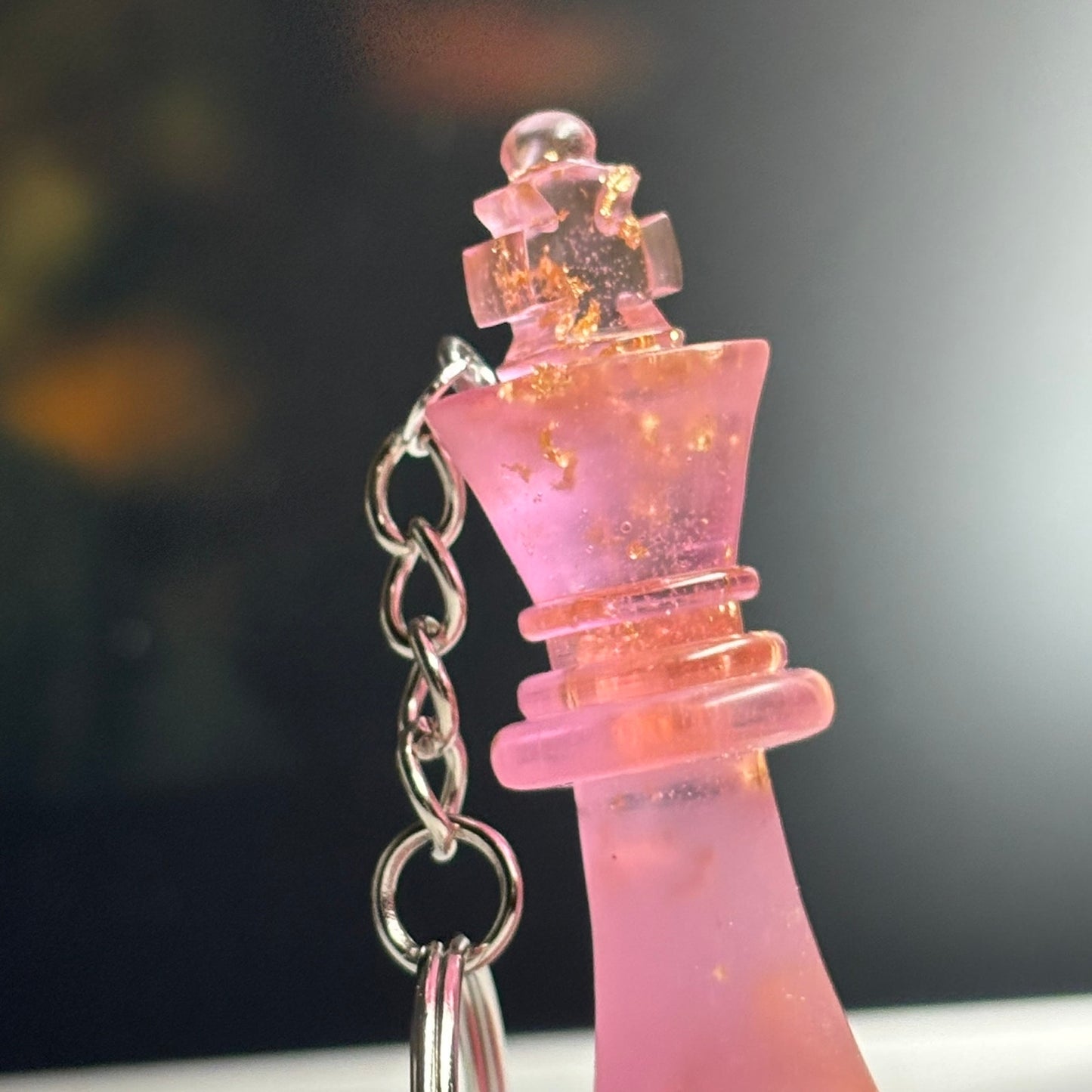 Royal Pink King - Handmade Resin Keychain