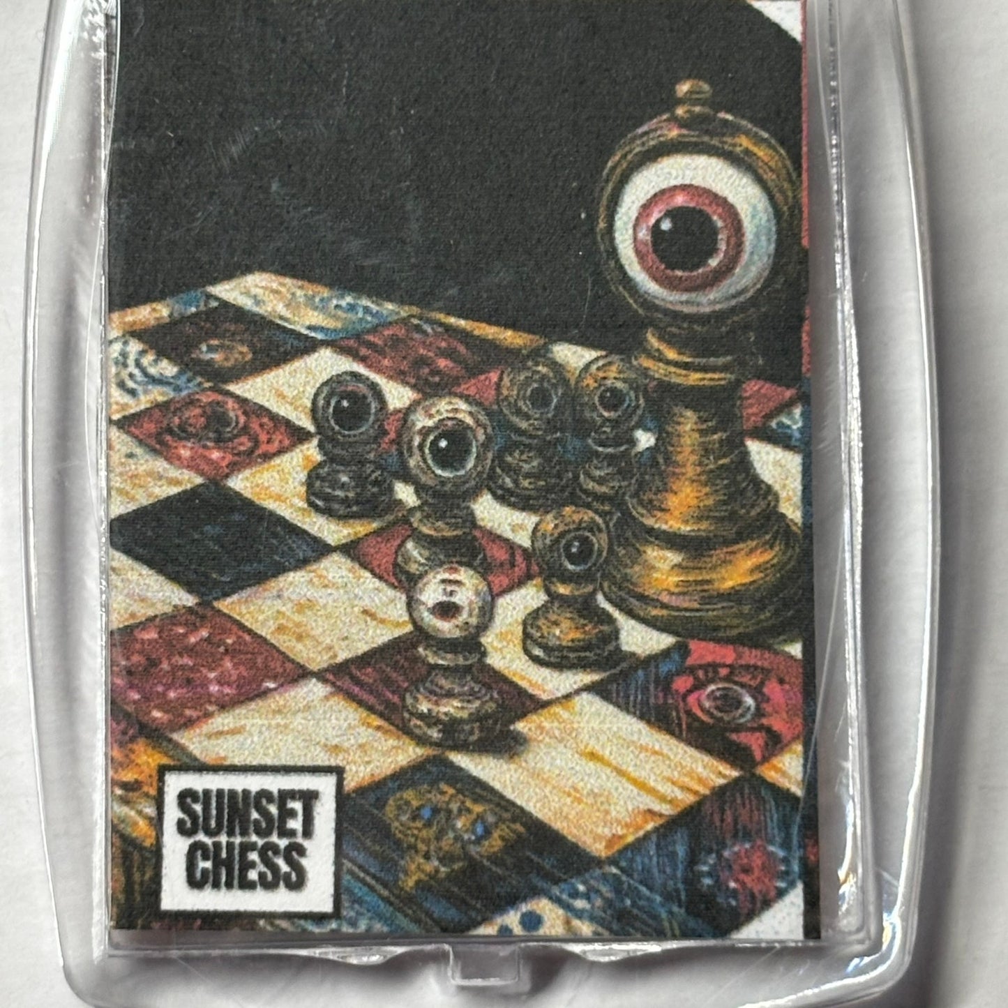 Eye Ball - Chess  Photo Keychain