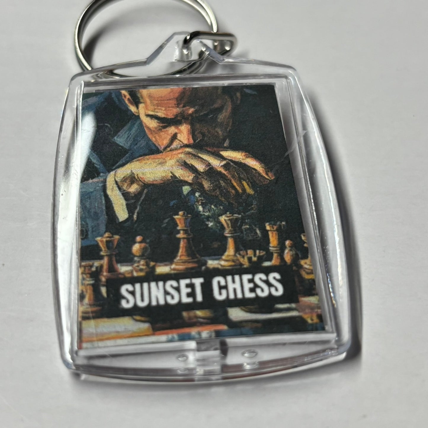 Strategic Game - Chess  Photo Keychain