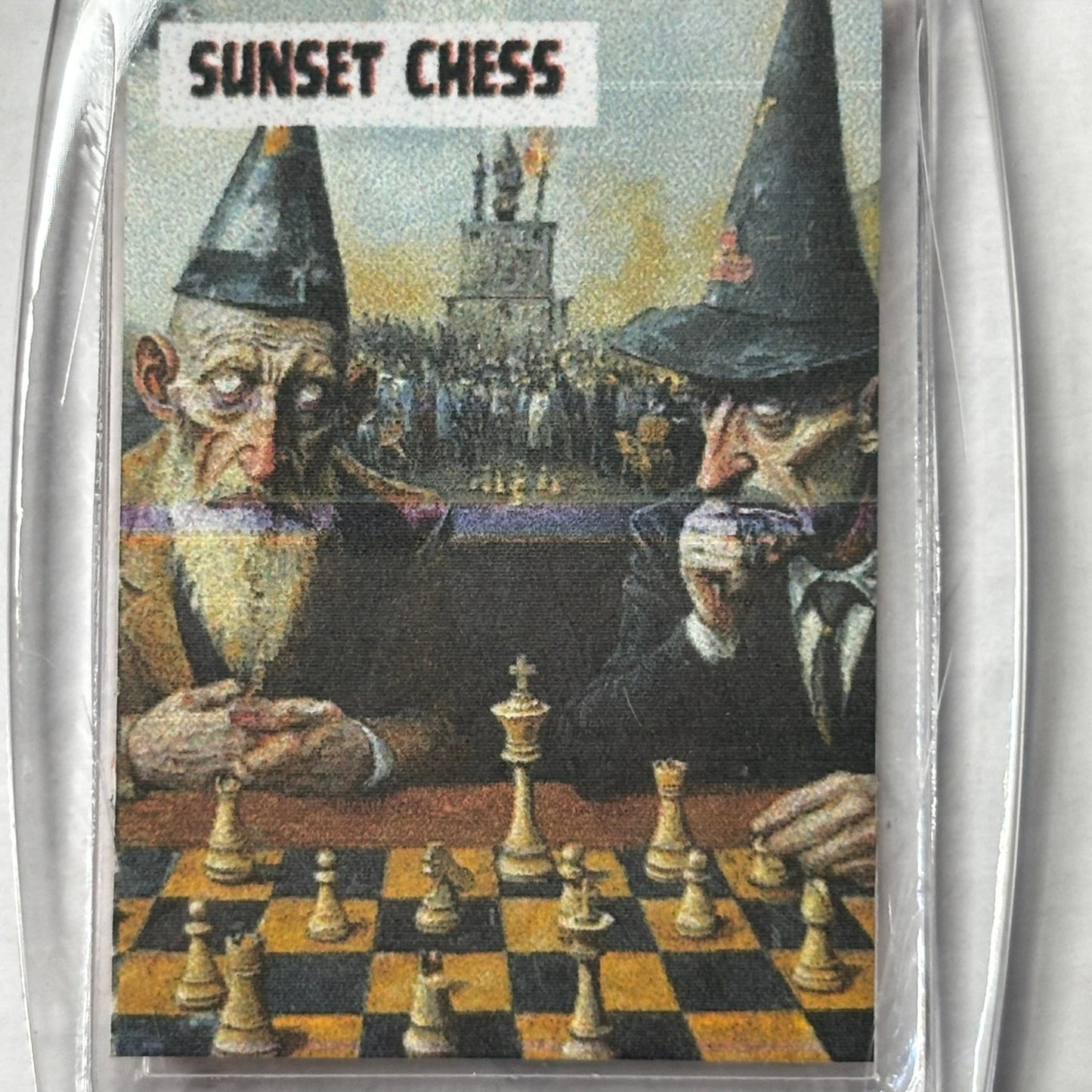 Thinking Men - Chess  Photo Keychain