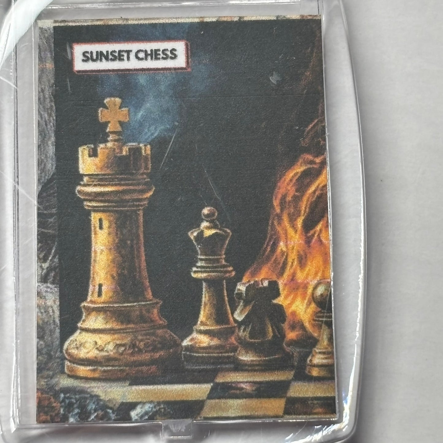 Smoking Rook - Chess  Photo Keychain