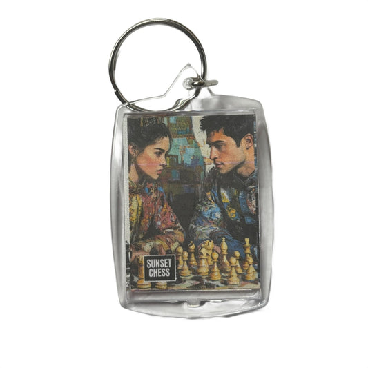 The Dispute - Chess  Photo Keychain