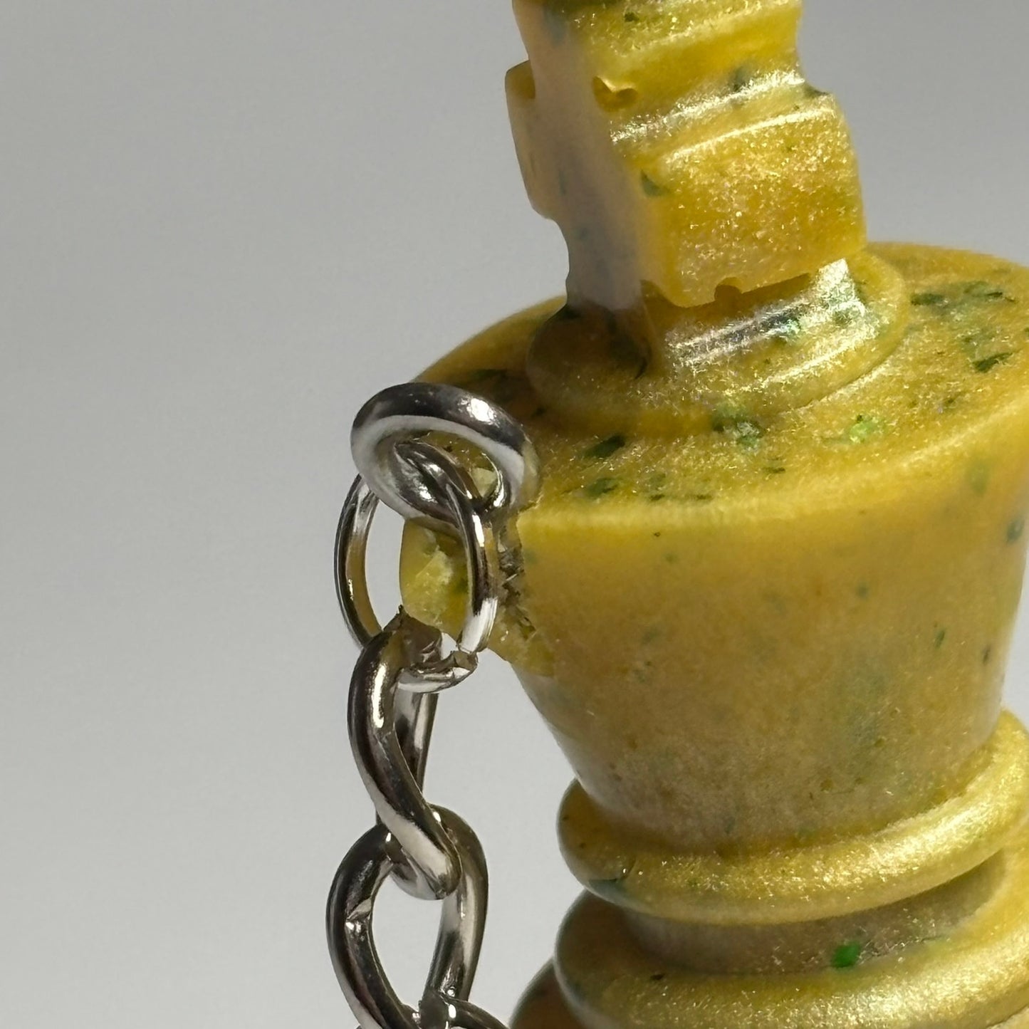 Purple Yellow King - Handmade Resin Keychain