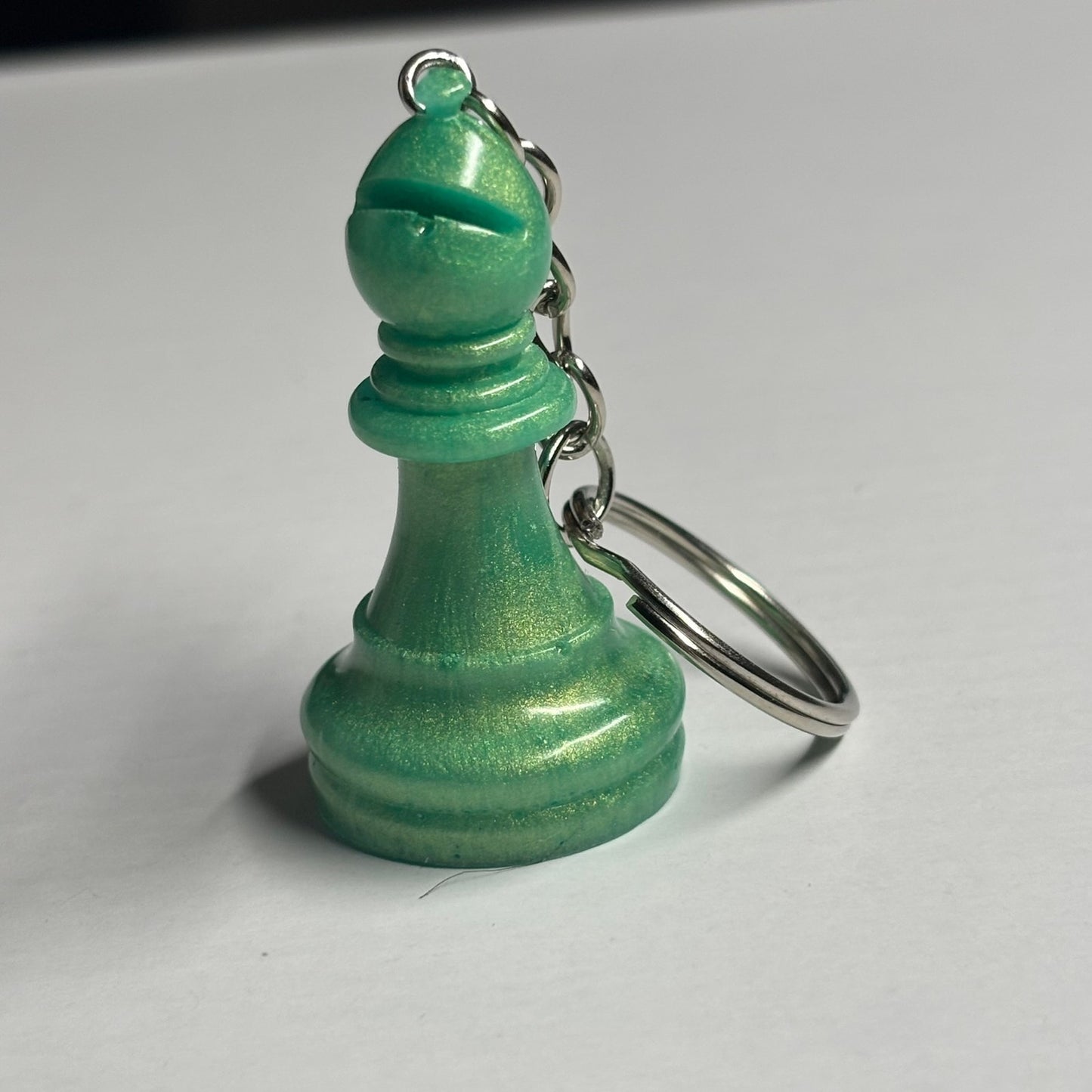 Green Bishop - Handmade Resin Keychain
