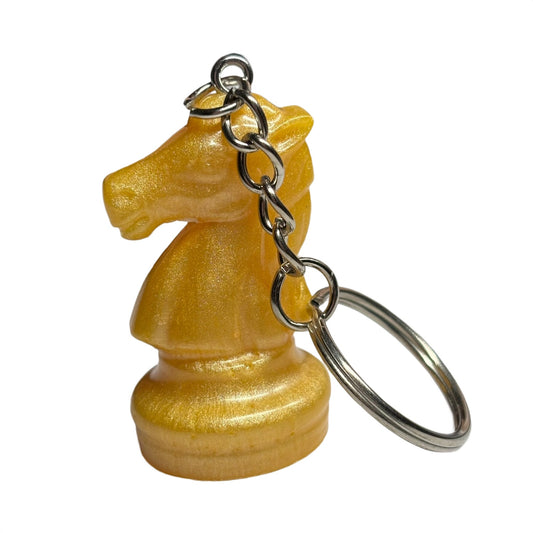 Yellow Knight - Handmade Resin Keychain