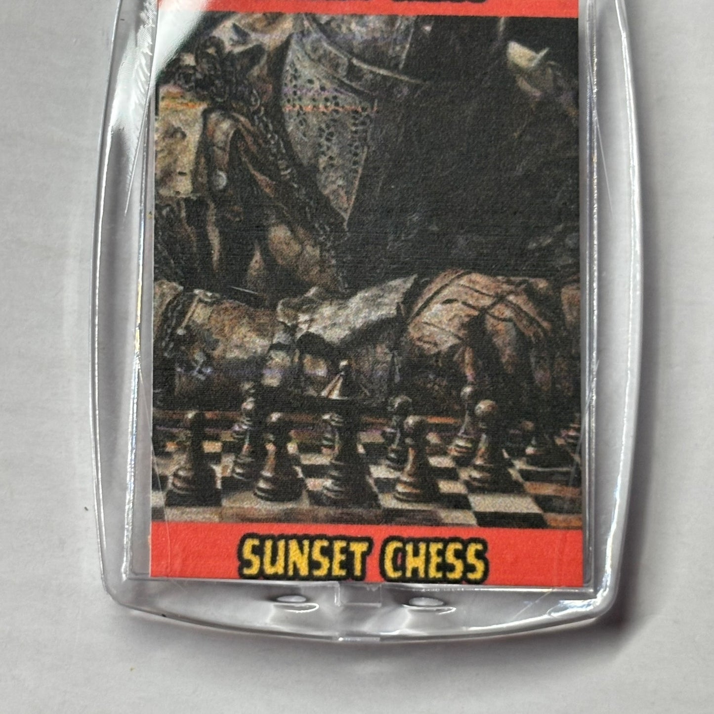 Dark Knight - Chess  Photo Keychain