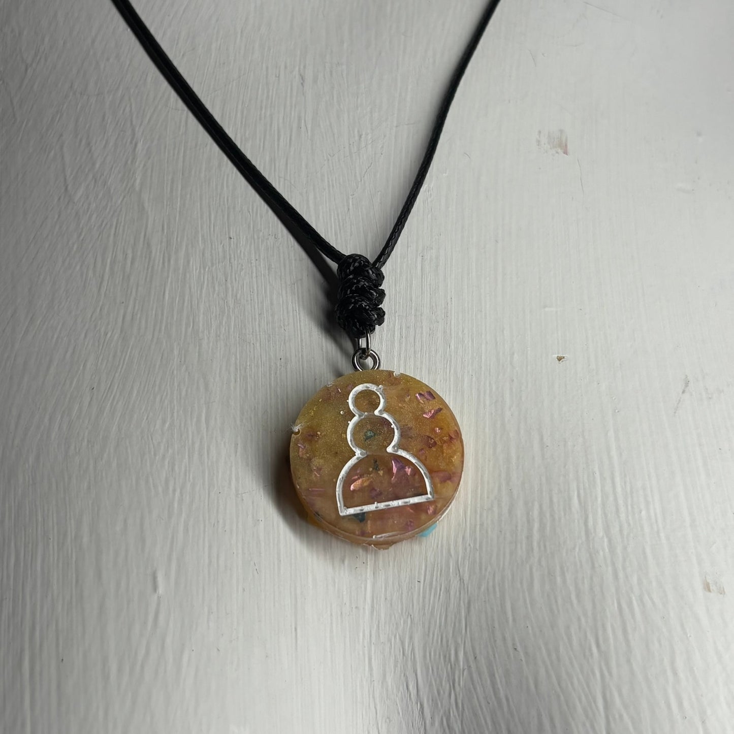 Banana Yellow Pawn - Handmade Resin Chess Necklace