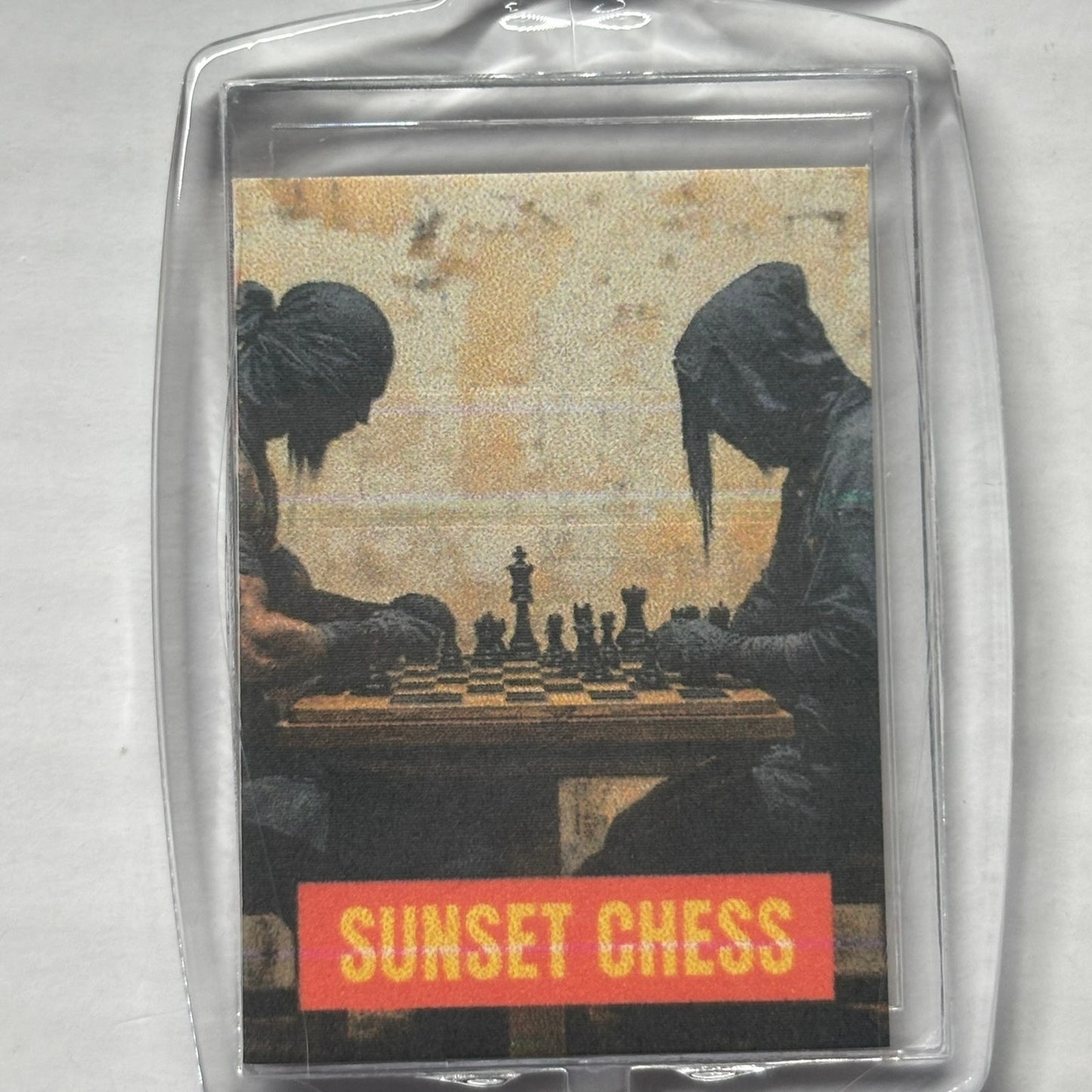 Late Night - Chess  Photo Keychain