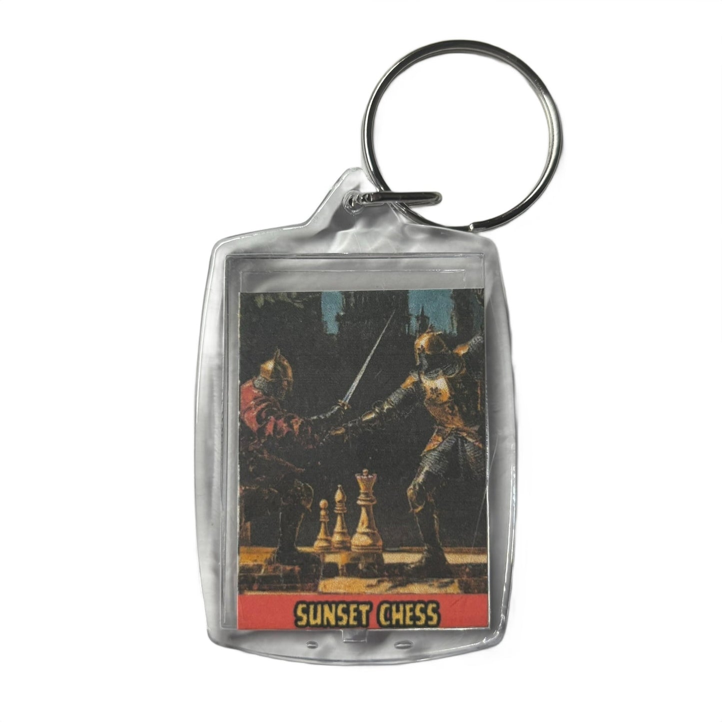 Sword Play - Chess  Photo Keychain