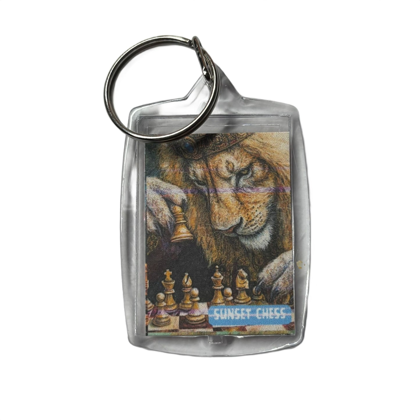 Lions Move - Chess  Photo Keychain