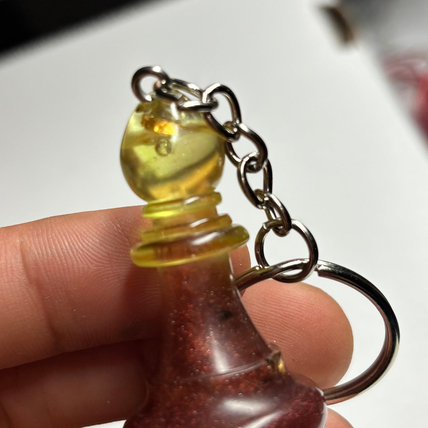 Double Royalty Bishop - Handmade Resin Keychain