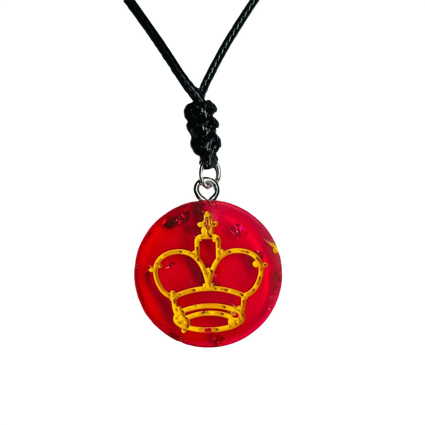 The Red King - Handmade Resin Chess Necklace