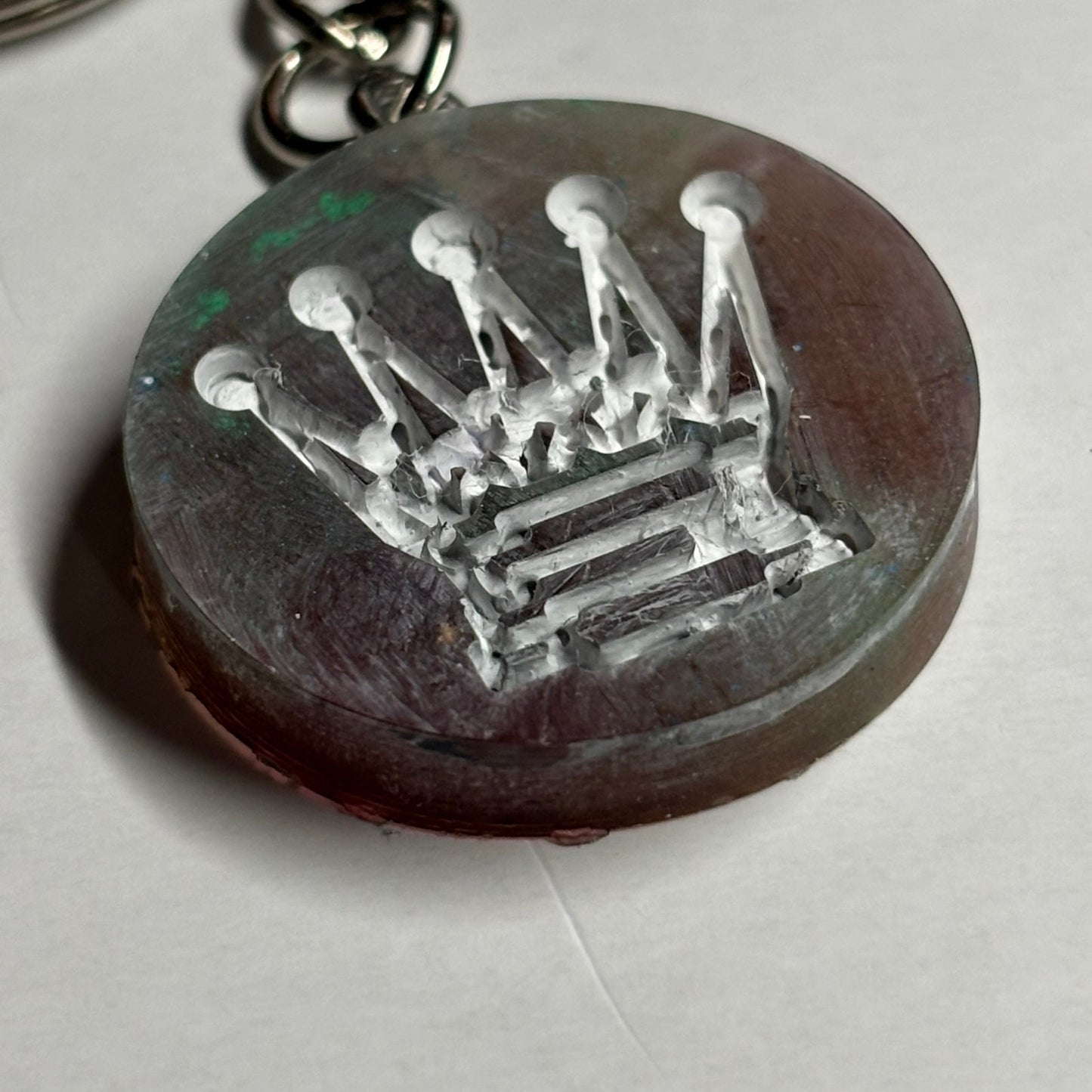 Mystic Queen Handmade Resin Keychain - Flat Edition