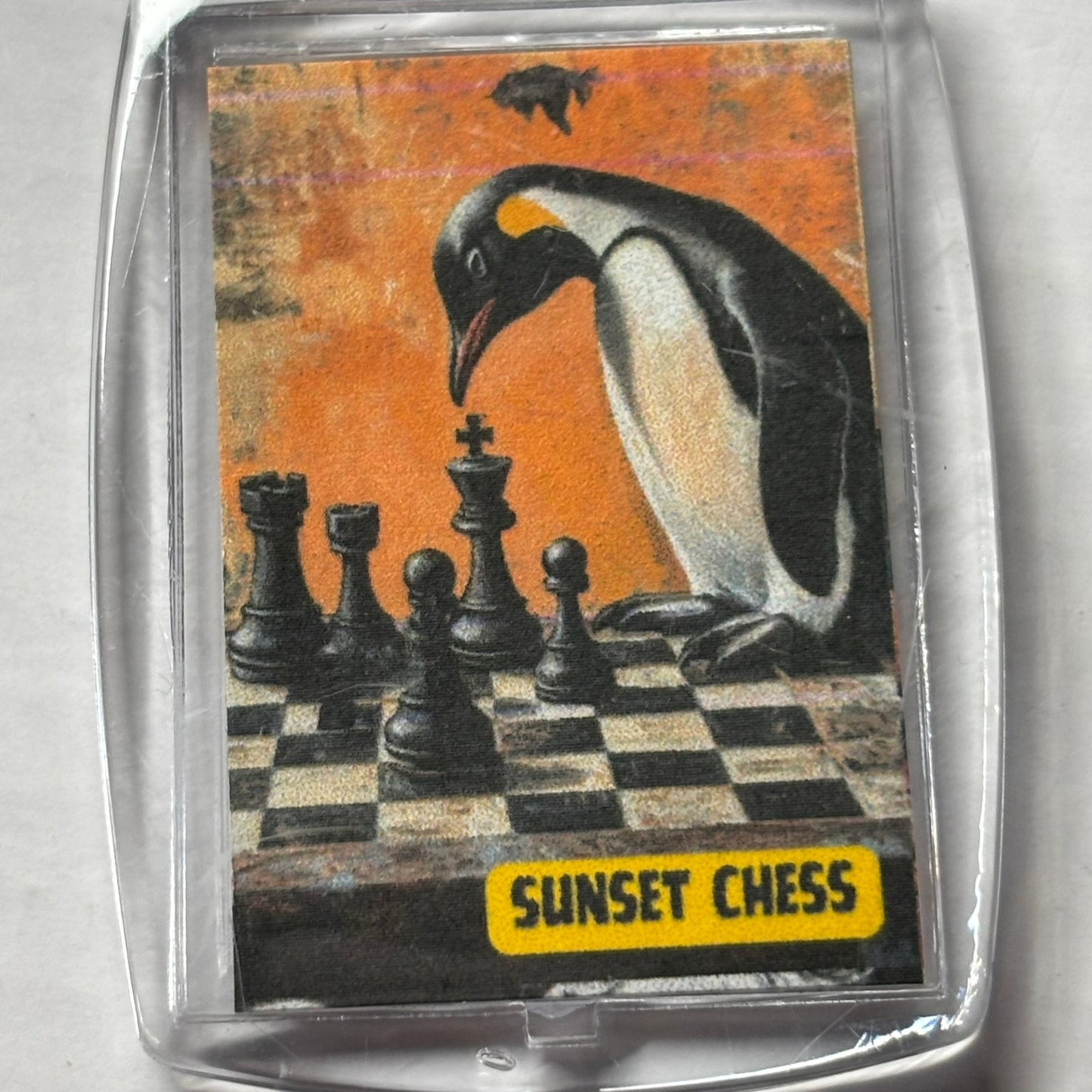 Penguin - Chess  Photo Keychain