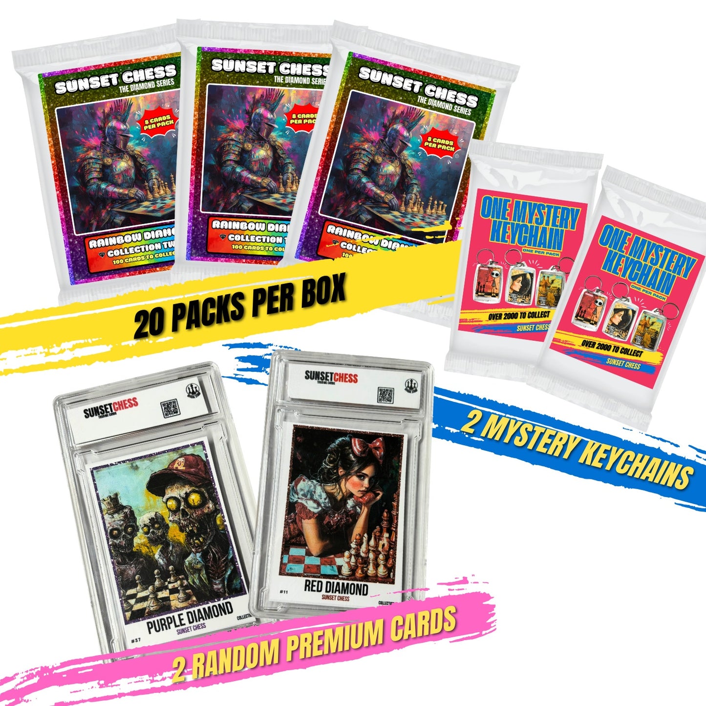 Rainbow Diamond Box 2 - Jumbo Box Pack - Chess Trading Cards