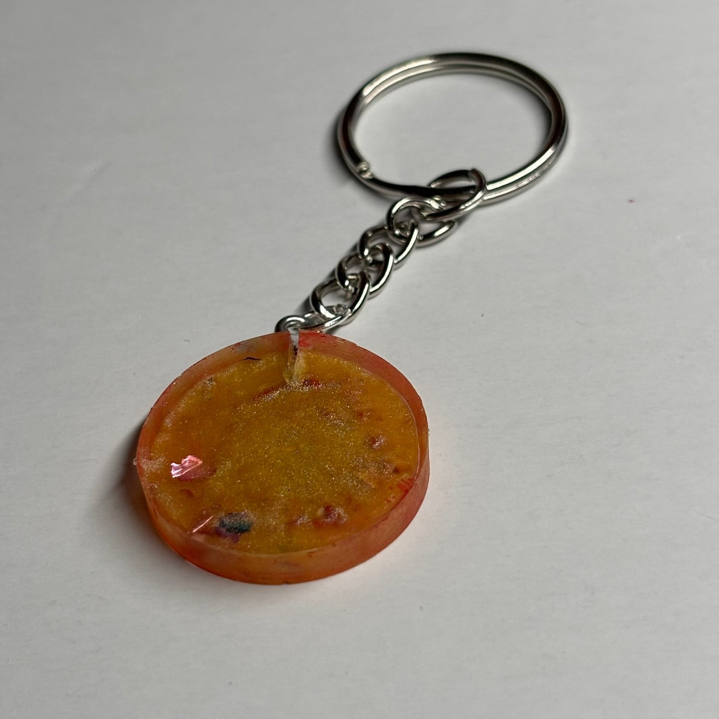 Flaming Knight - Handmade Resin Keychain