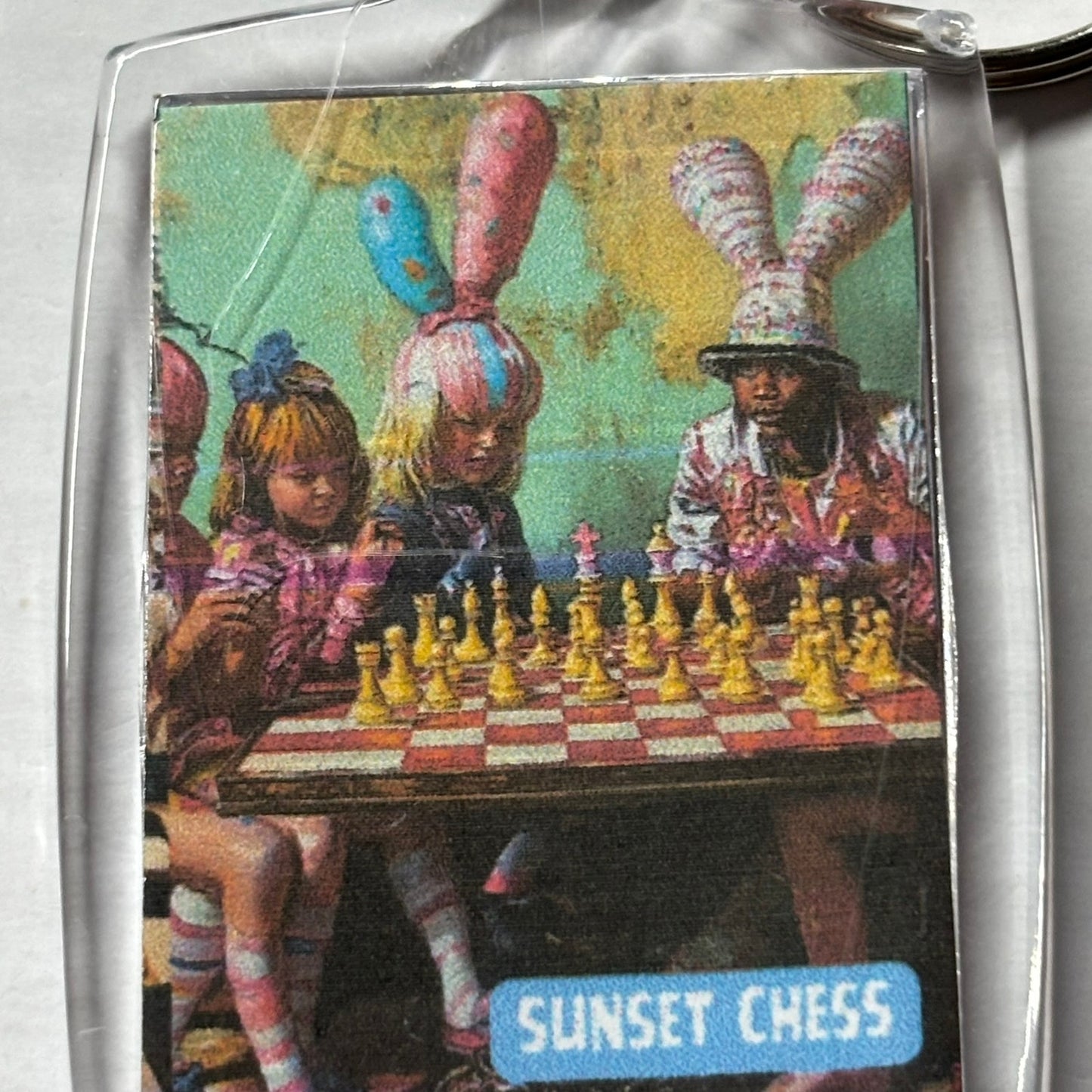 Party Time - Chess  Photo Keychain