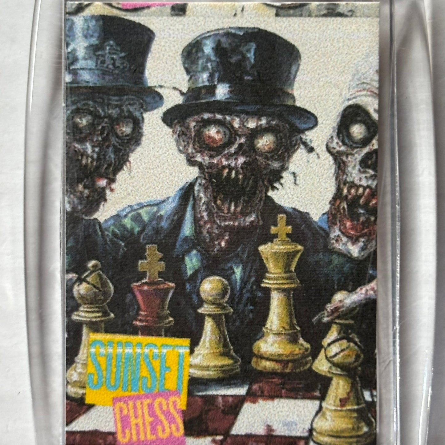 Zombies Group - Chess  Photo Keychain