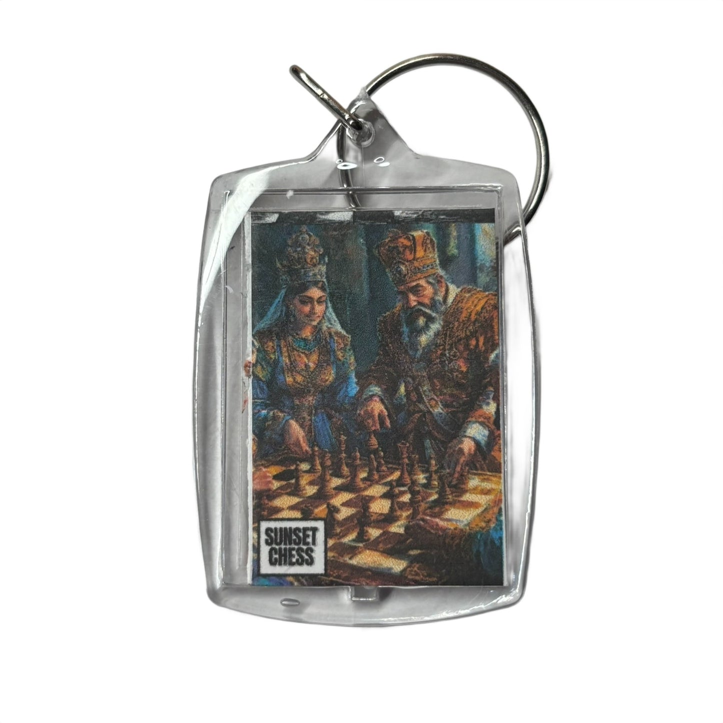 King & Queen - Chess  Photo Keychain