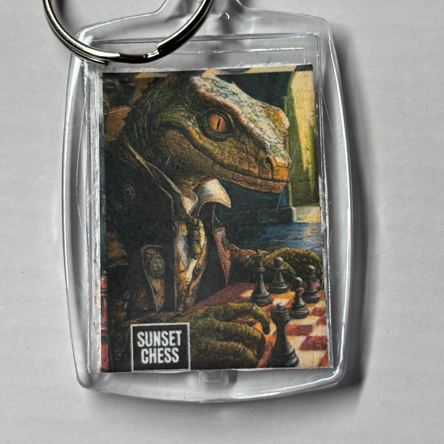 Lizard Eyes - Chess  Photo Keychain