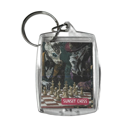 The Mystic Brothers - Sunset Chess Photo Keychain