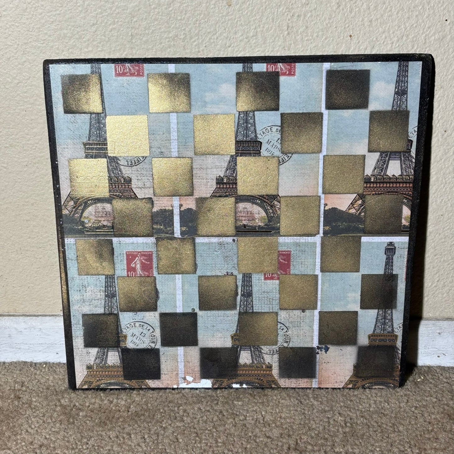 Vintage City - Scrapbook Chess Board