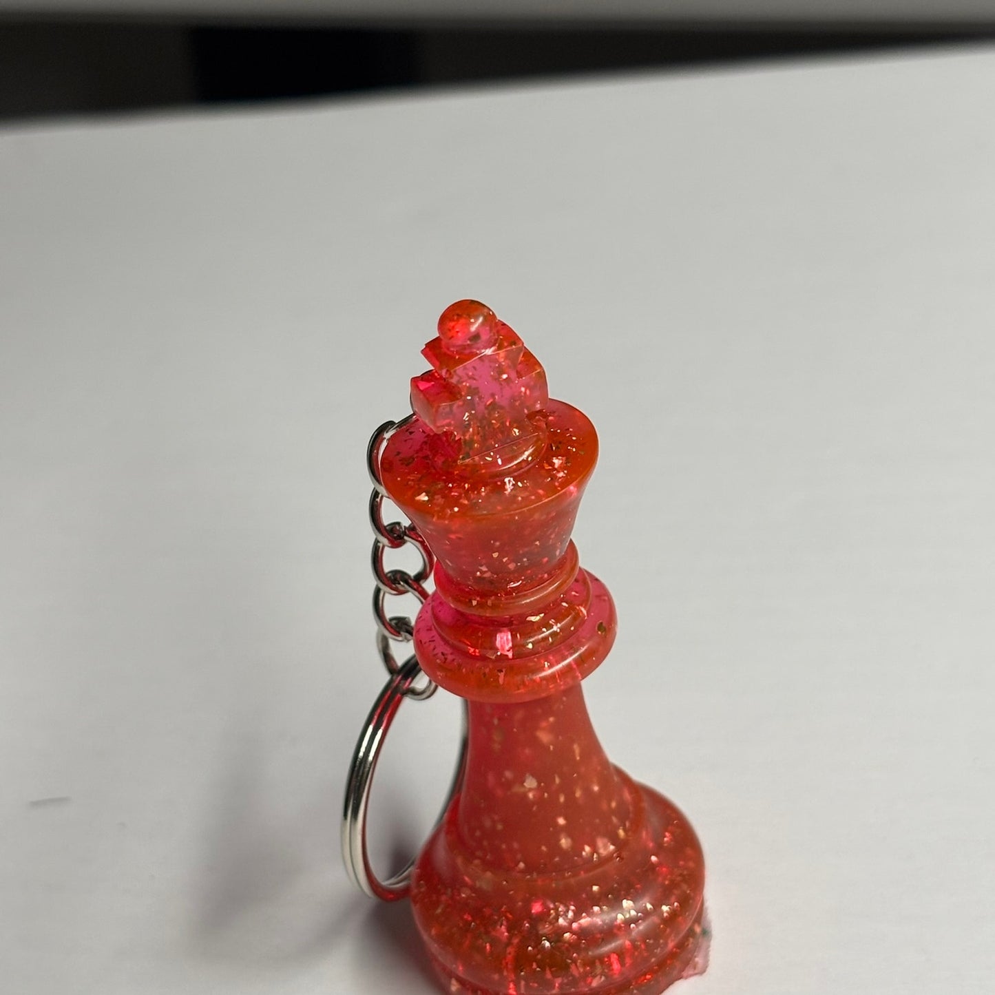 Red Royal King - Handmade Resin Keychain