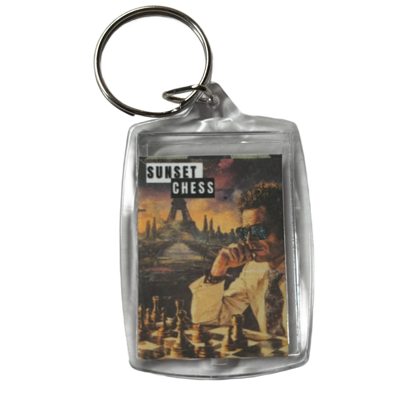 Paris - Chess  Photo Keychain