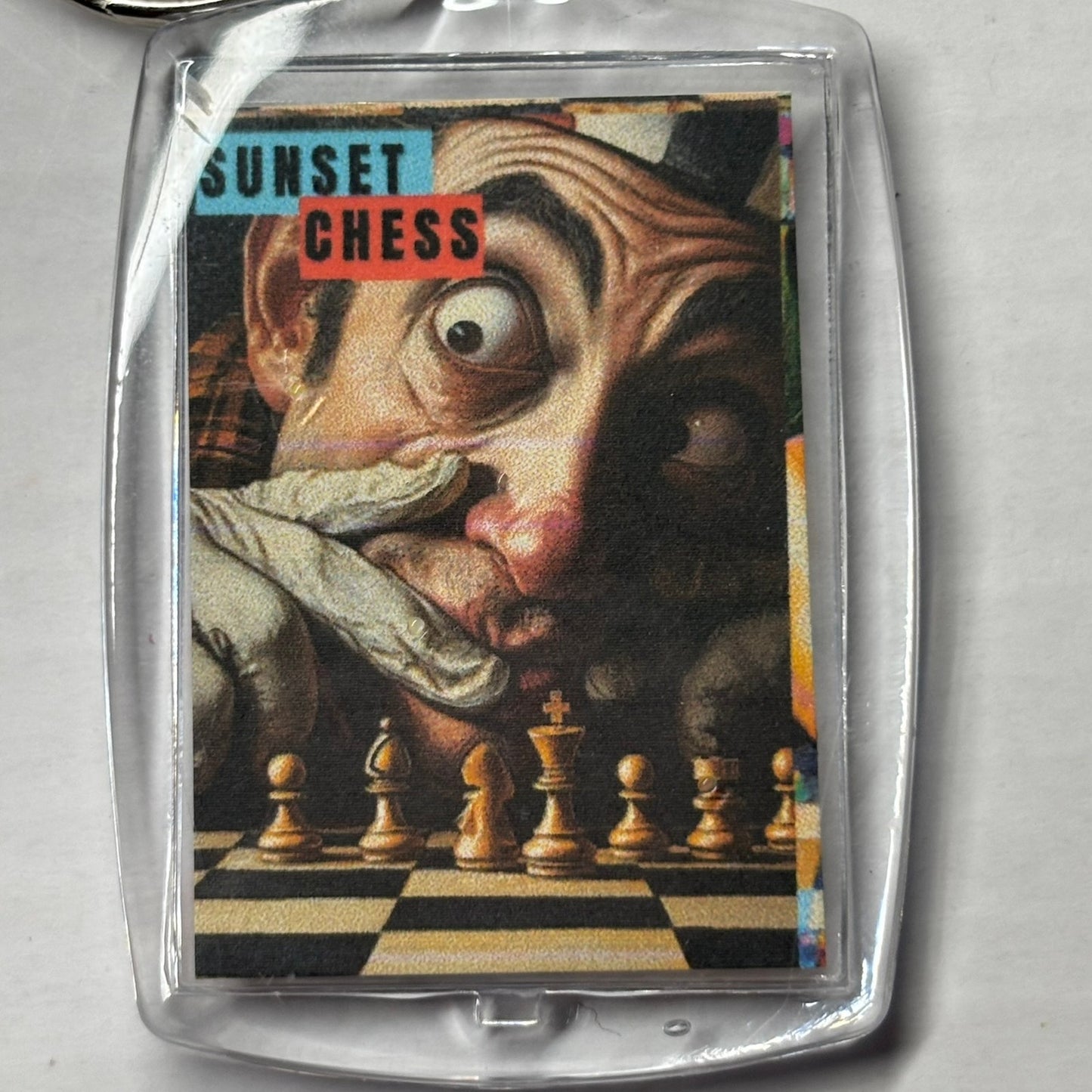 Curious Clown - Chess  Photo Keychain