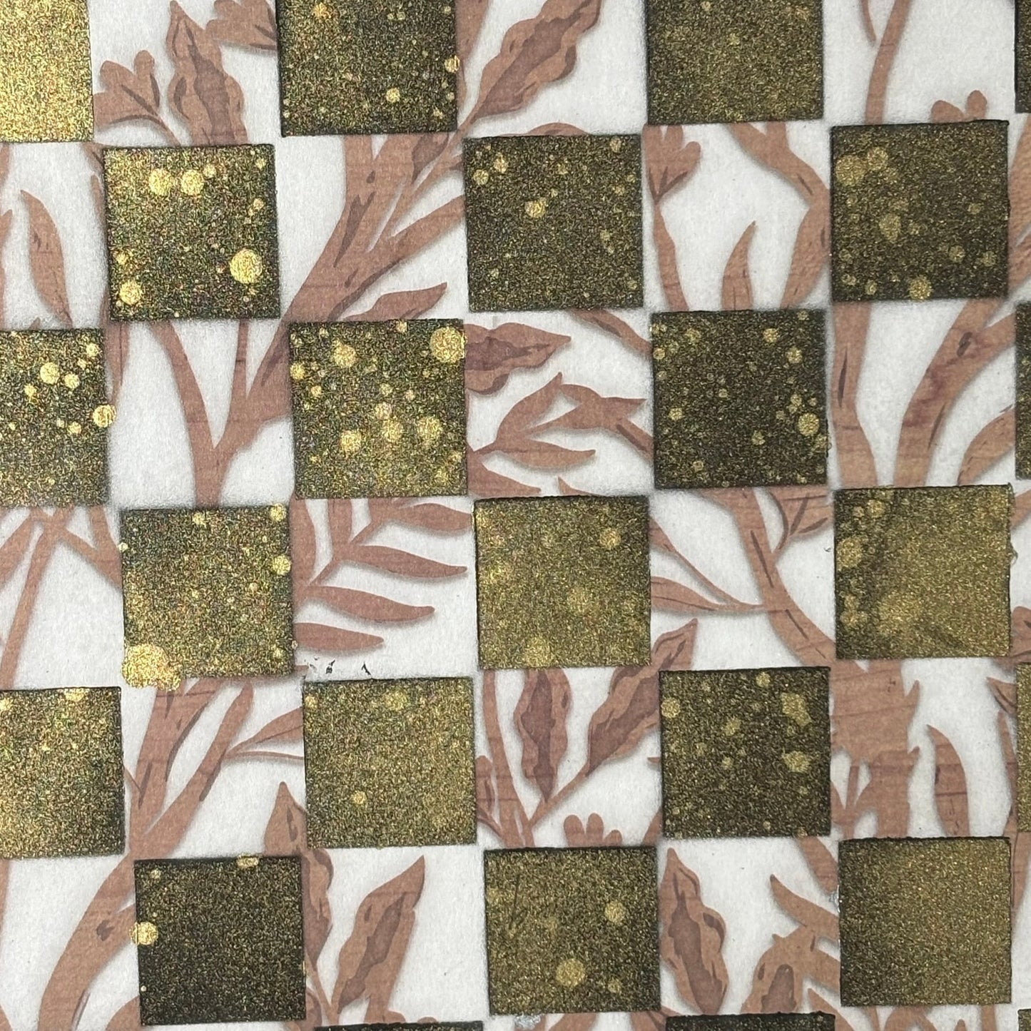 Golden White & Brown - Scrapbook Chess Board