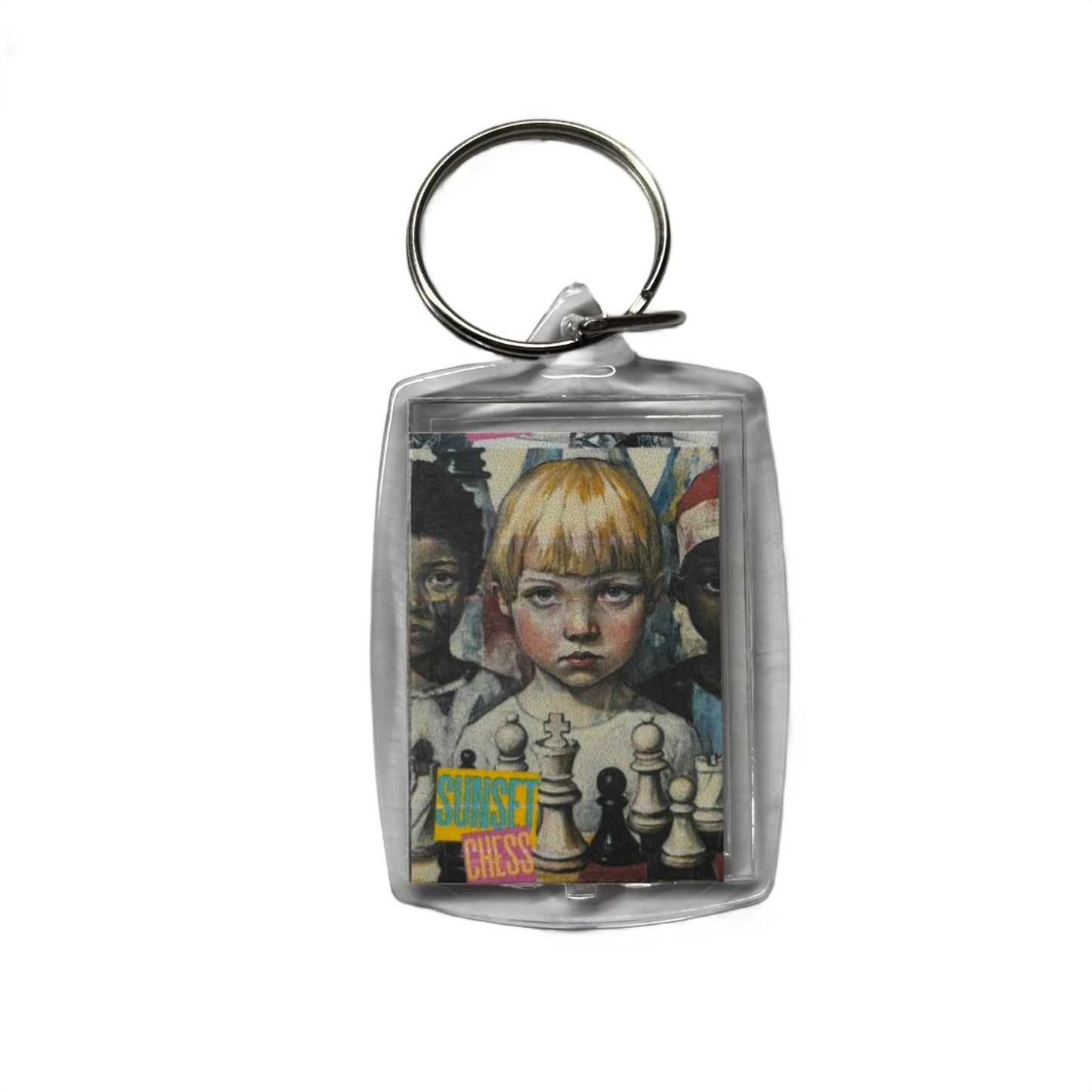 Little Girl - Chess  Photo Keychain
