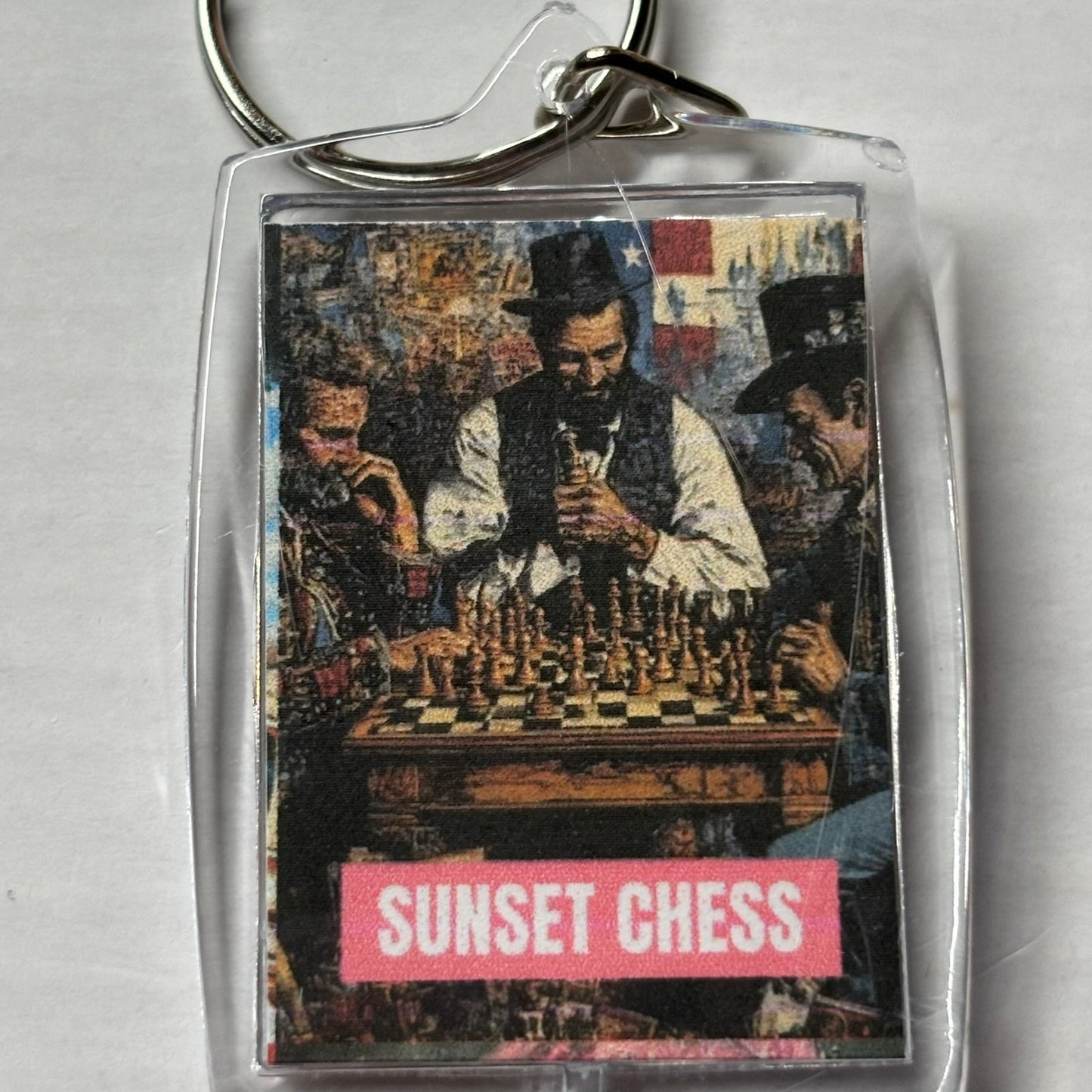 Another Game - Chess  Photo Keychain